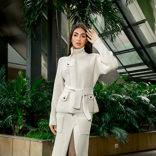 Cardigan de Punto Inglés