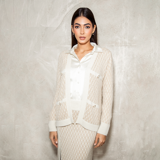 Cardigan Tridi con Bolsillos